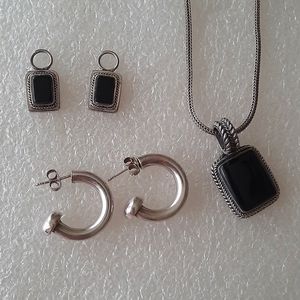 Necklace and earrings